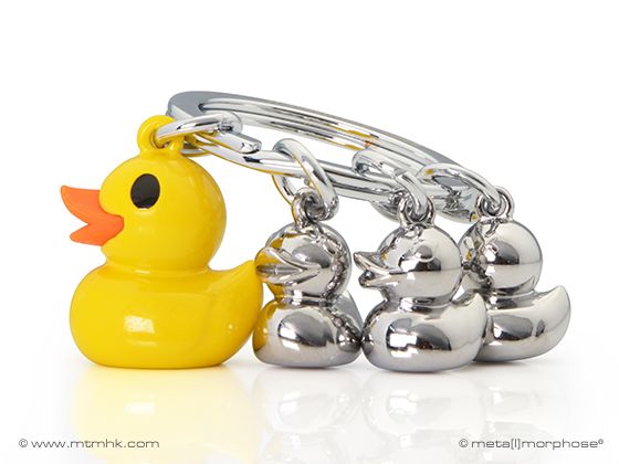 Metalmorphose  - Sleutelhanger - Eendenfamilie Key Ring 🦆👶🔑