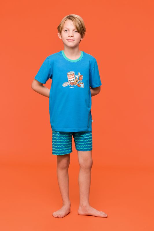 Woody - Jongens/Heren Pyjama - Blauw