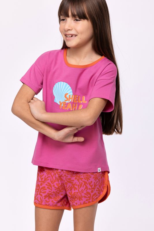 Woody - Meisjes/Dames Pyjama - Fuchsia