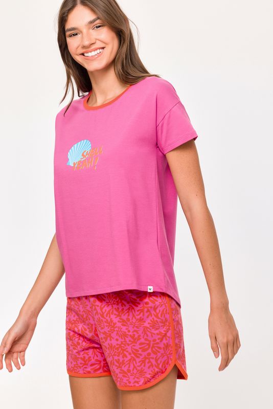 Woody - Meisjes/Dames Pyjama - Fuchsia