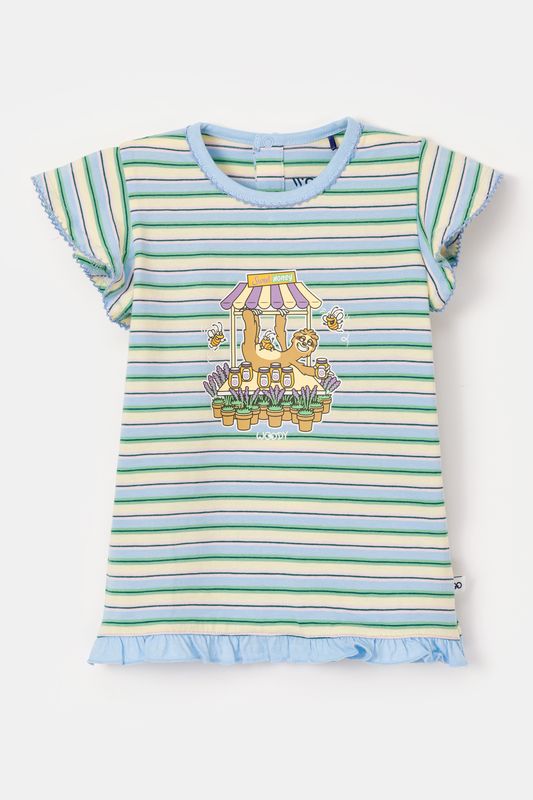 Woody - Baby Meisjes Pyjama - Multicolor gestreept