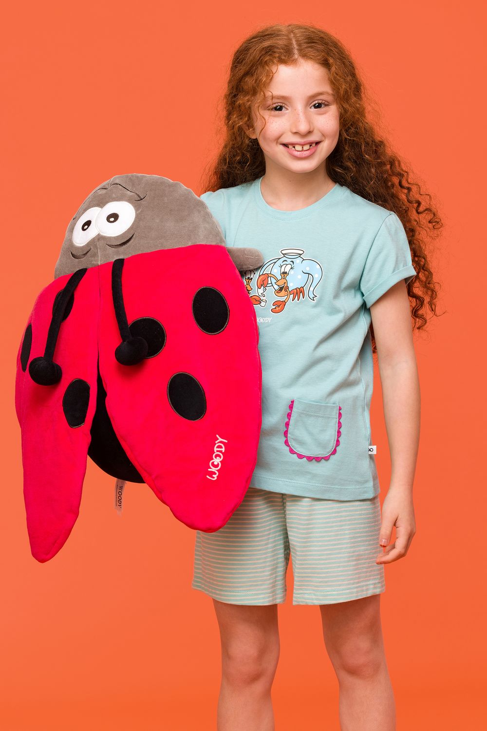 Woody - Meisjes/Dames Pyjama - Licht Turquoise