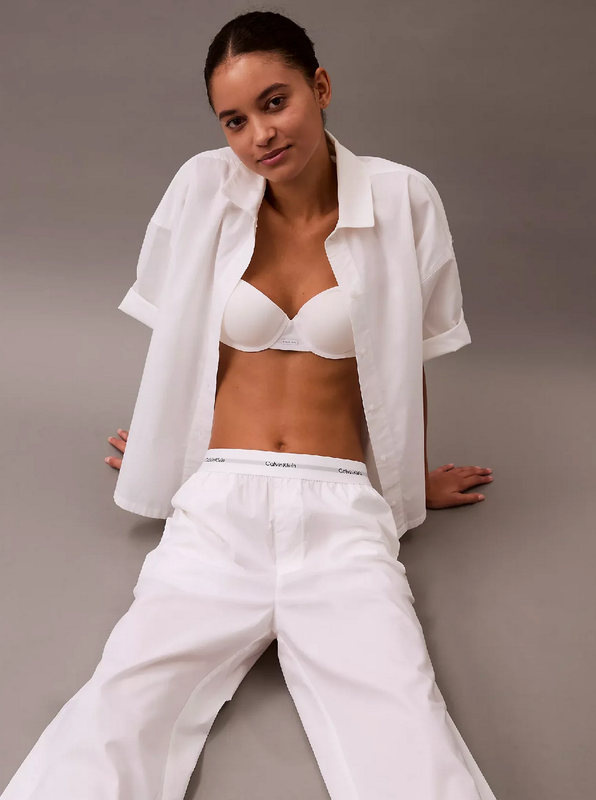 Calvin Klein - Logo Waistband - Loungewear - Broek katoen - Wit