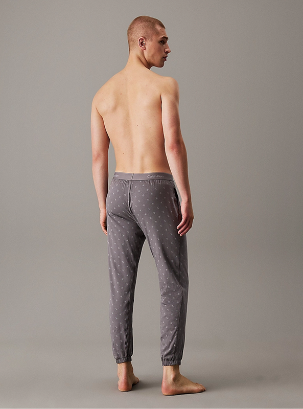 Calvin Klein - Lounge-joggingbroek - Icon Cotton Stretch - diamond logo_smoked pearl