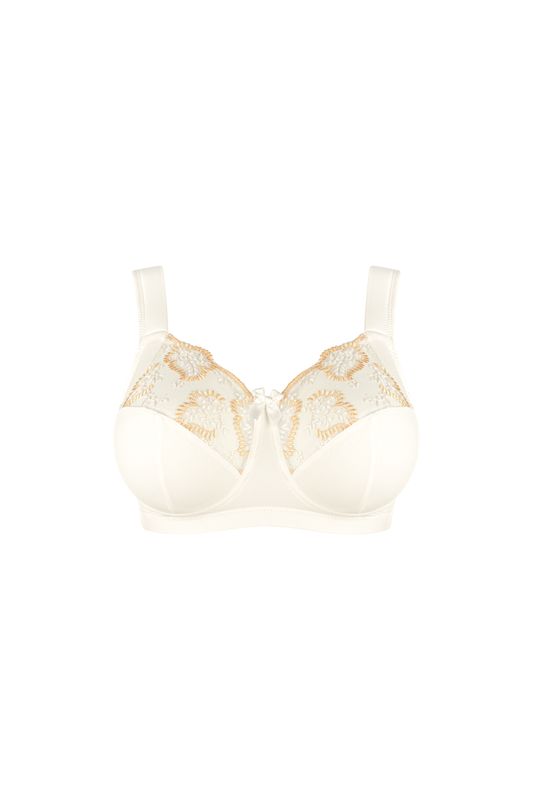 Louisa Bracq – Wireless Bra “Elise” – Ecru/Gold