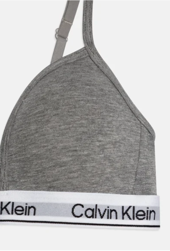 Calvin Klein - Triangle Bra Teens - Grey Heather