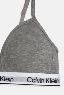 Calvin Klein - Triangle Bra Teens - Grey Heather