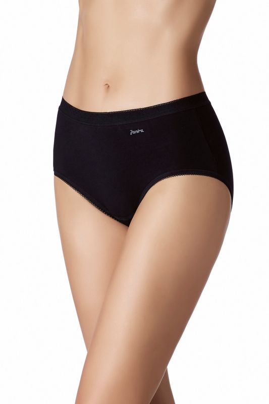 Janira Slip Midi Esencial – Duopack - Zwart