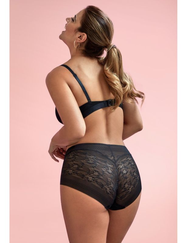 Janira – Culotte Haute-  Invisible Carey - Magic Band – Dames Slip - Zwart