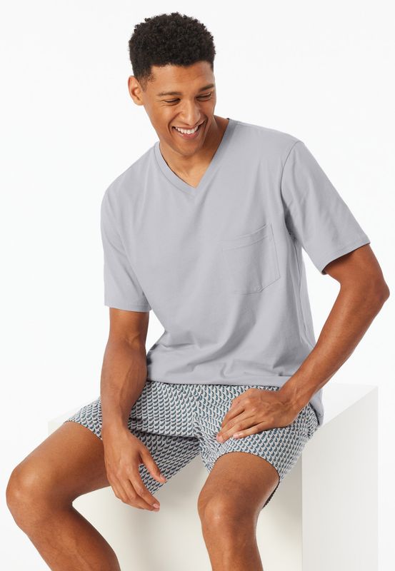 Schiesser - Comfort Fit Pyjama - Grijs Schiesser - Comfort Fit Pyjama - Grijs