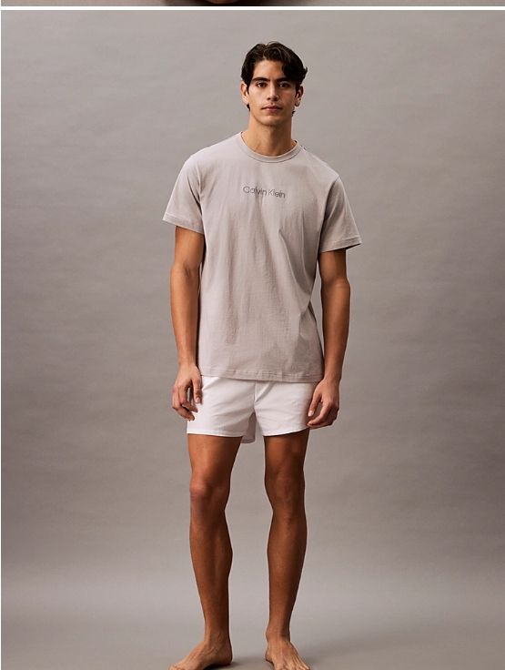 Calvin Klein - T-shirt 100% zachte jersey katoen - Ash