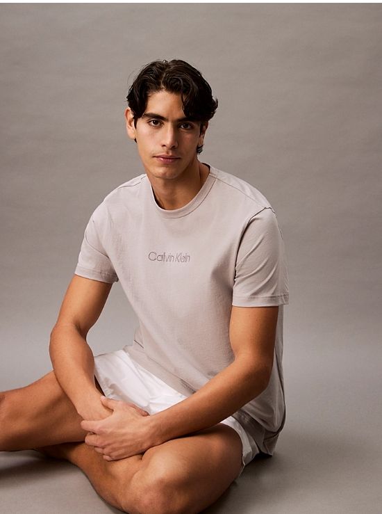 Calvin Klein - T-shirt 100% zachte jersey katoen - Ash