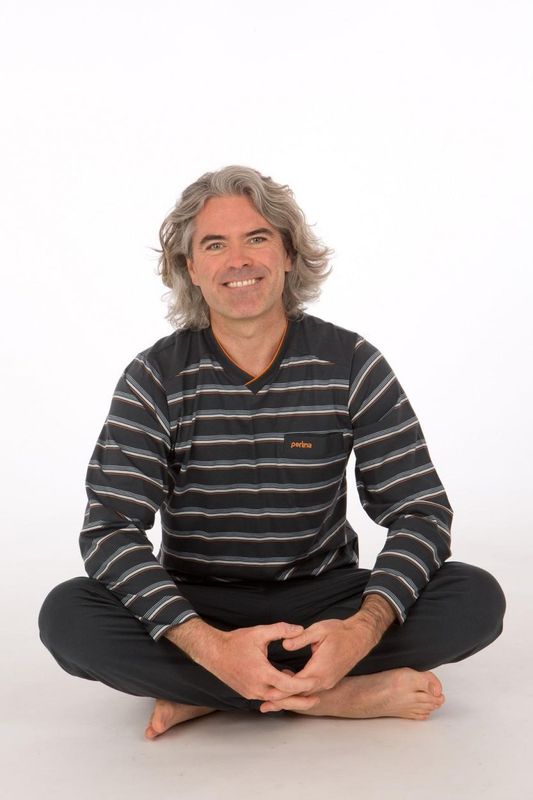 Perlina - Herenpyjama "James" - grijs