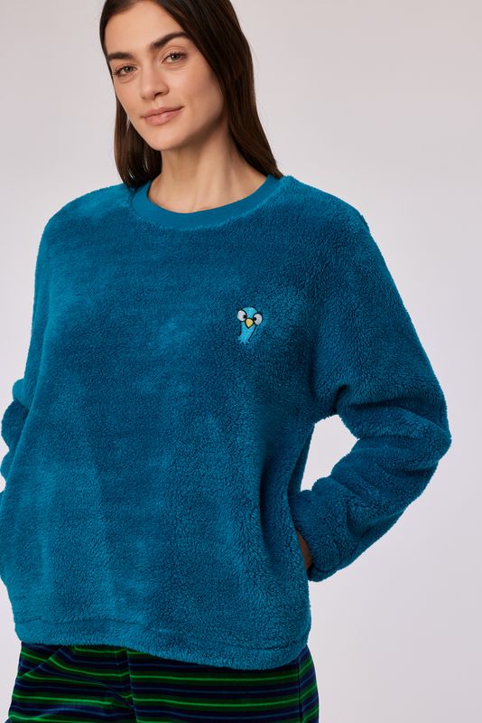 Woody - Meisjes/Dames Sweater en broek - Groenblauw