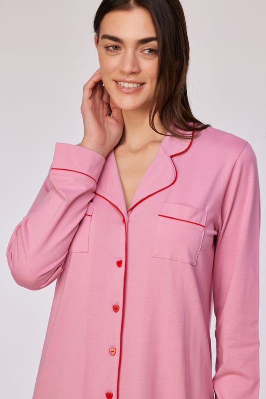 Woody - Doorknoop Slaapkleed - Roze