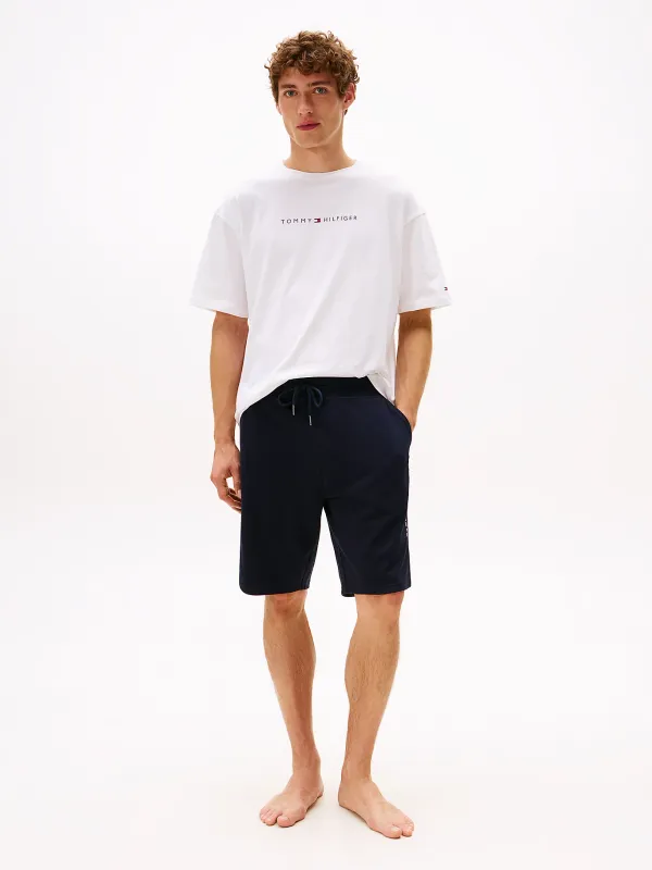 Tommy Hilfiger -Original terry loungeshort met logo  - Desert Sky
