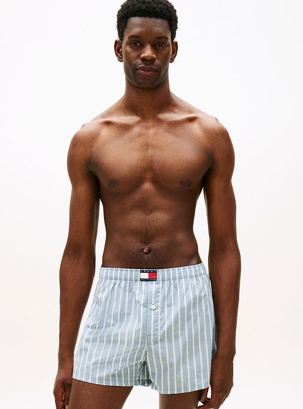Tommy Hilfiger - 3-Pack Geweven Boxershorts - Blauw/Grijs