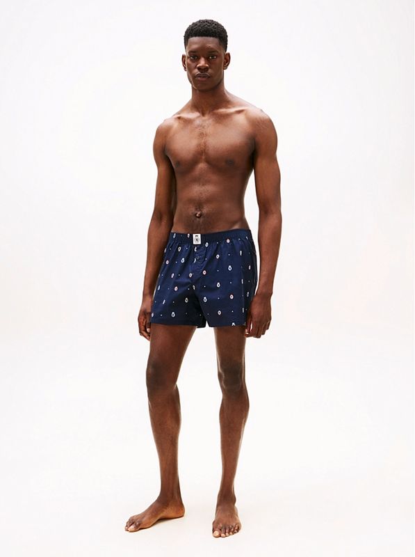 Tommy Hilfiger - Geweven Boxershort - Donkerblauw