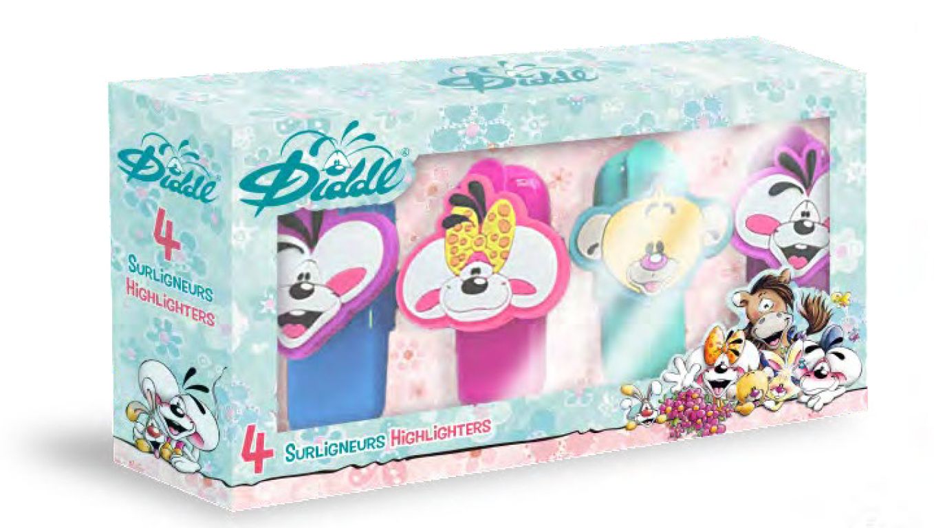 Diddl - Summer Edition - Highlighters - Set of 4 Pieces *** PRE-ORDER *** (Release 30/06/2026)