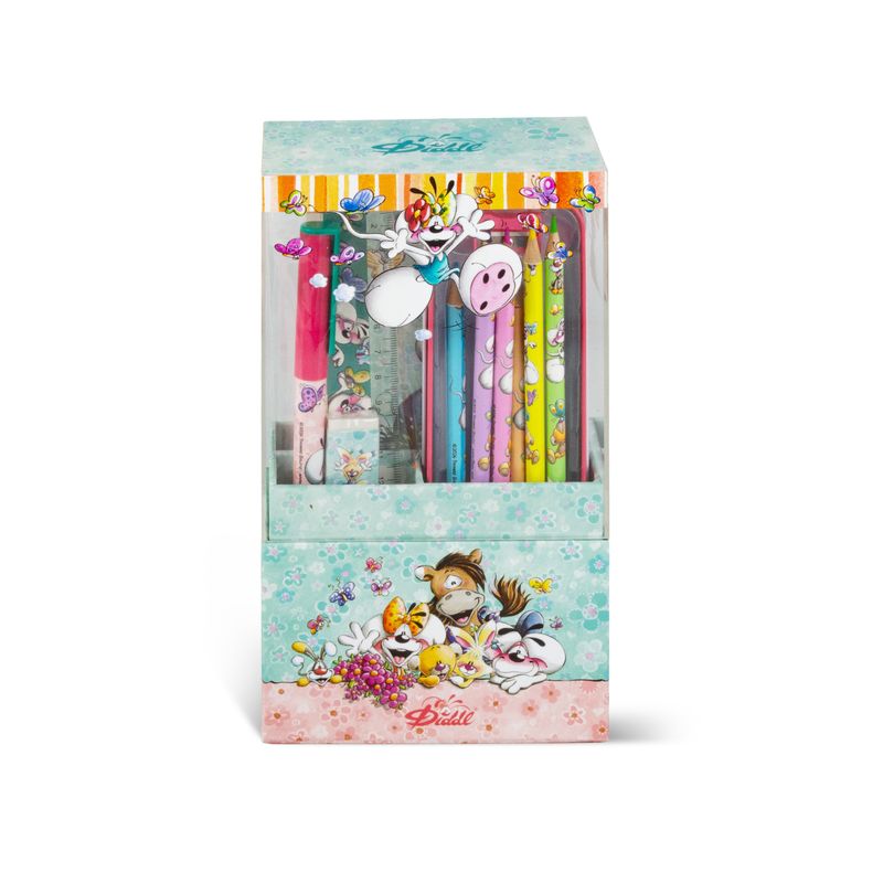 Diddl  – Summer Edition - Schrijfset Vlinders &amp; Bloemen