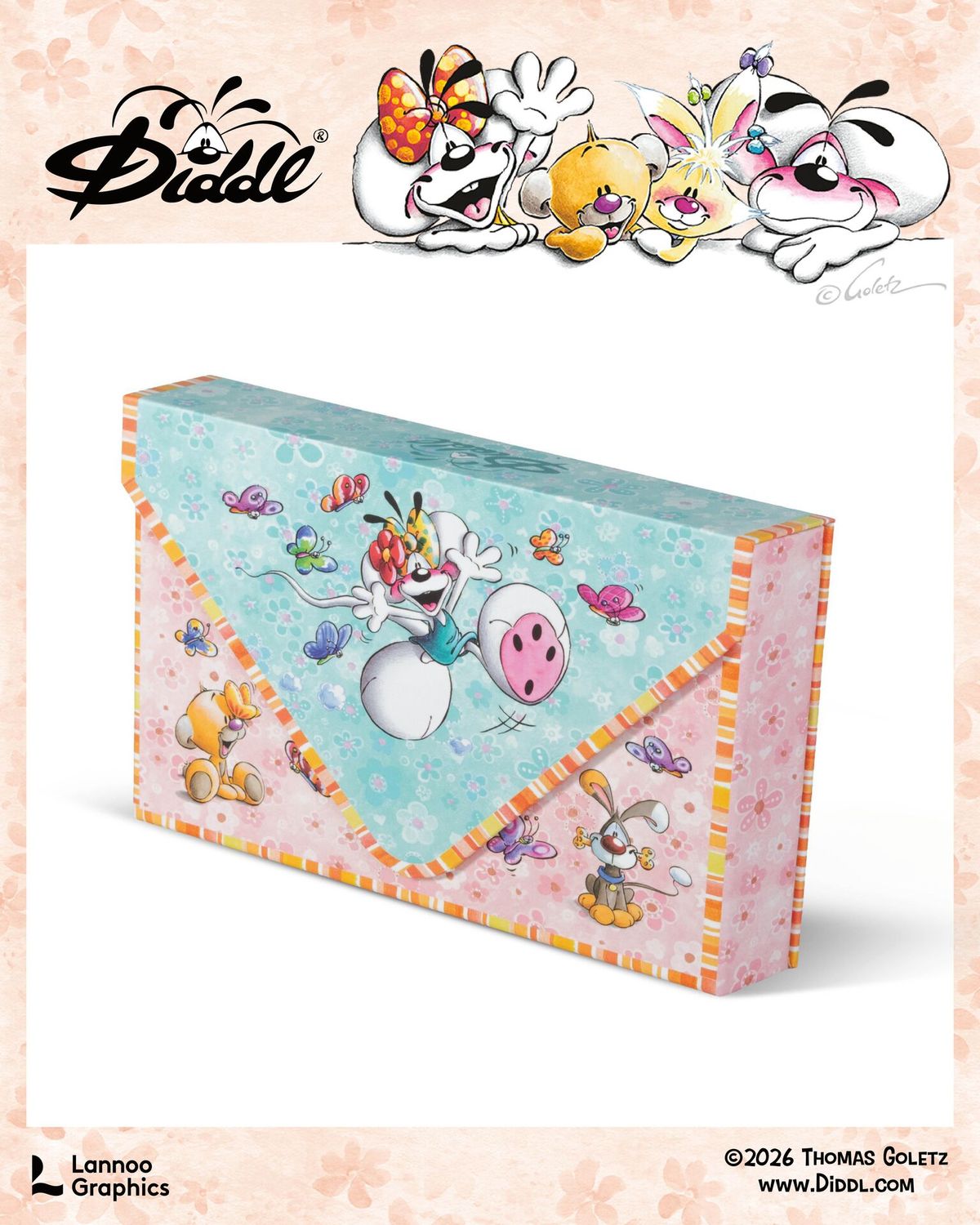 Diddl – Summer Edition - Briefpapier Set in Cadeaudoos 🎀