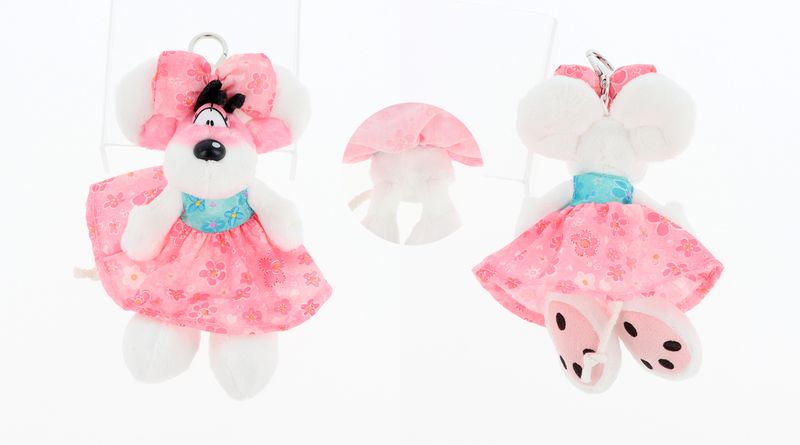 Diddl - Summer Edition - Pluchen sleutelhanger  15cm Diddlina