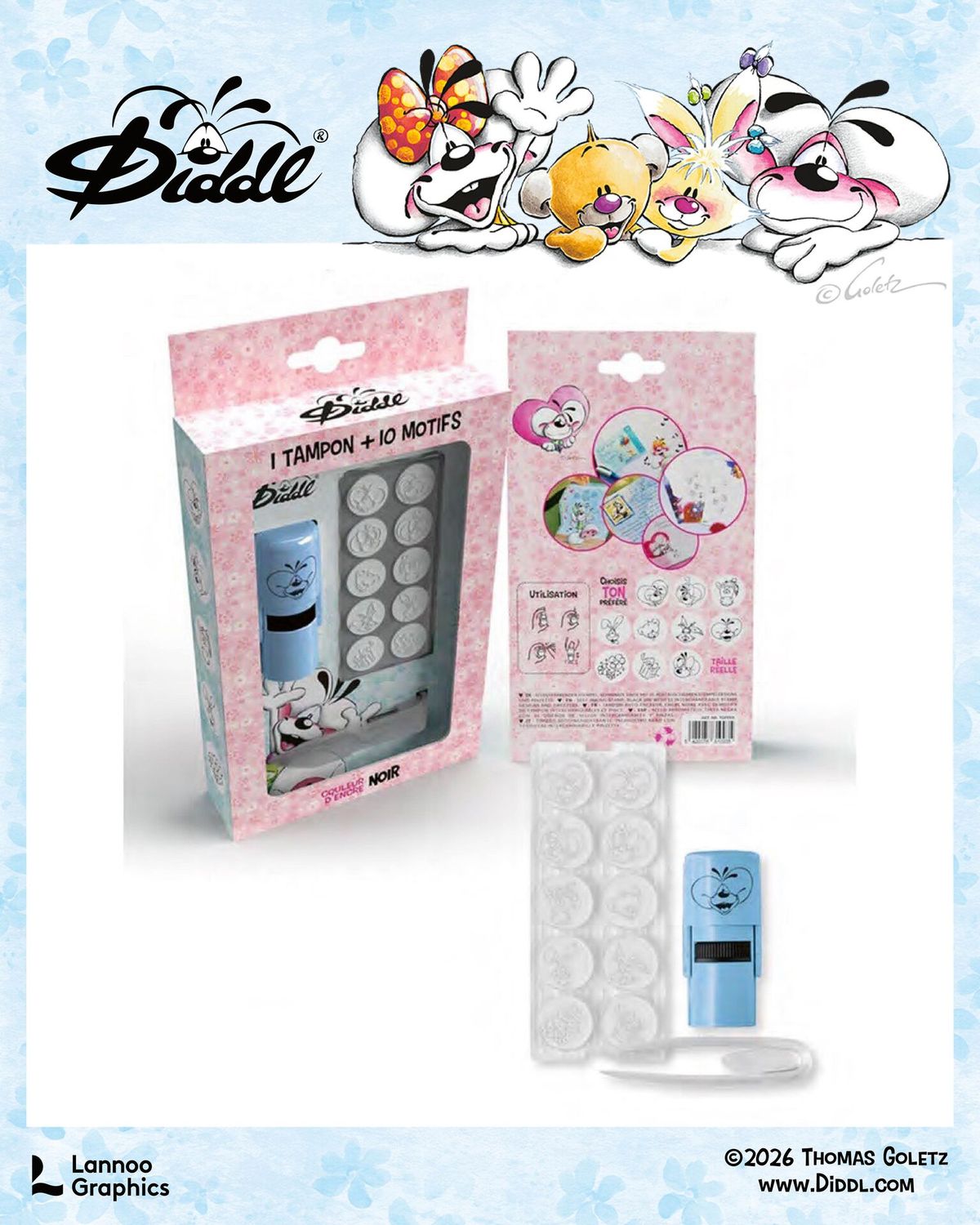 Diddl - Summer Edition - Stamp Set *** PRE-ORDER *** (Release 20/05/2026)