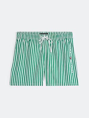 Tommy Hilfiger - Zwemshort - Groen/Wit Gestreept