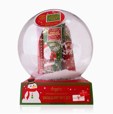 Badset HELLO WINTER Frosted Cranberry in sneeuwbol