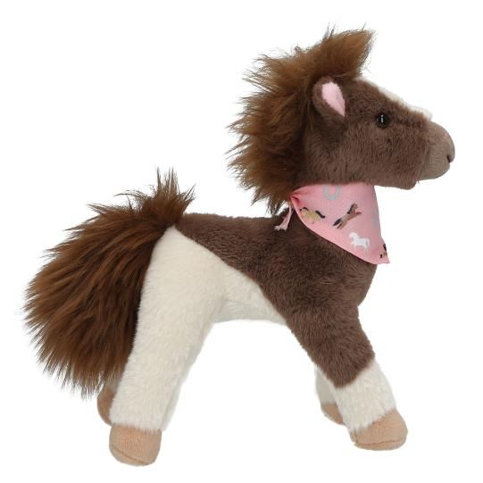 Miss Melody - Knuffel Paard Bruin/Wit 8cm