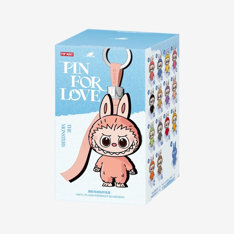 Pop Mart -  Labubu Pin For Love Series - 100% Origineel - Letters N-Z - Welke letter trek jij? - Nieuwste Labubu Pop The Monsters release 2025