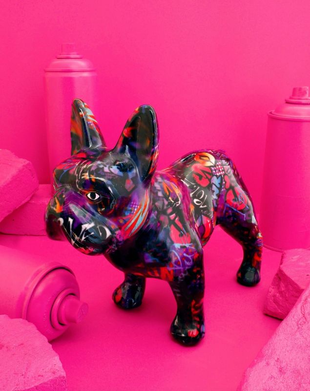 Pomme Pidou - Spaarpot French Bulldog "Jack" -  L18,5xW9,6xH14,3 cm