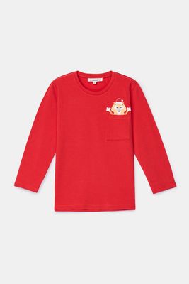 Woody – Boys/Men’s Christmas Pyjama – Red-Green with Flannel Pants