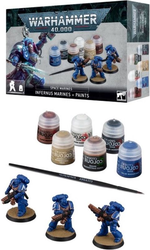 Warhammer -  Space Marines - Infernus Marines + Paints Set - 60-11