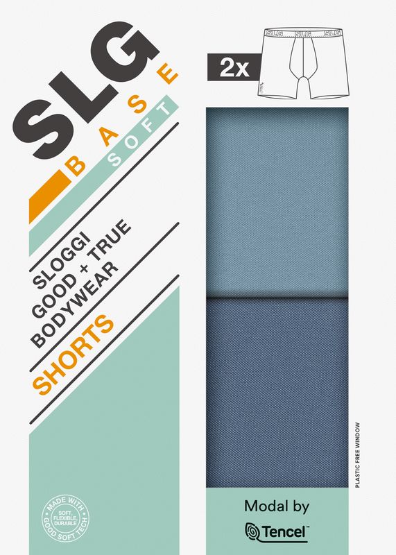 SLG Base - 2-Pack Shorts - Multi Blauw