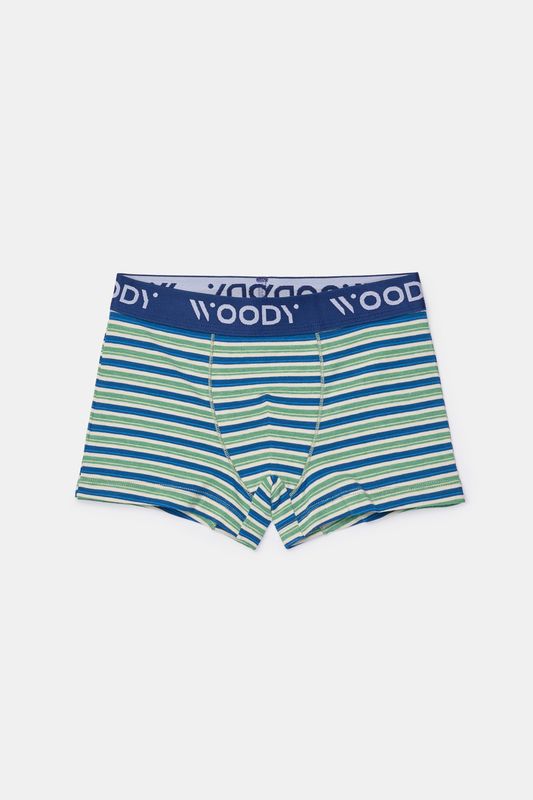 Woody - Duopack Boxers - Donkerblauw + streep