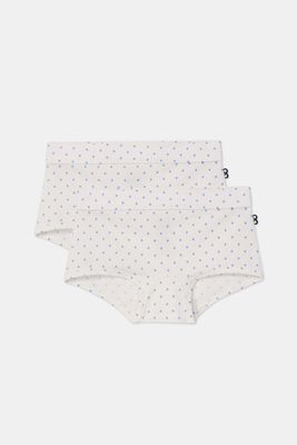 Woody - Duopack shorts - Bolletjes Print Blauw