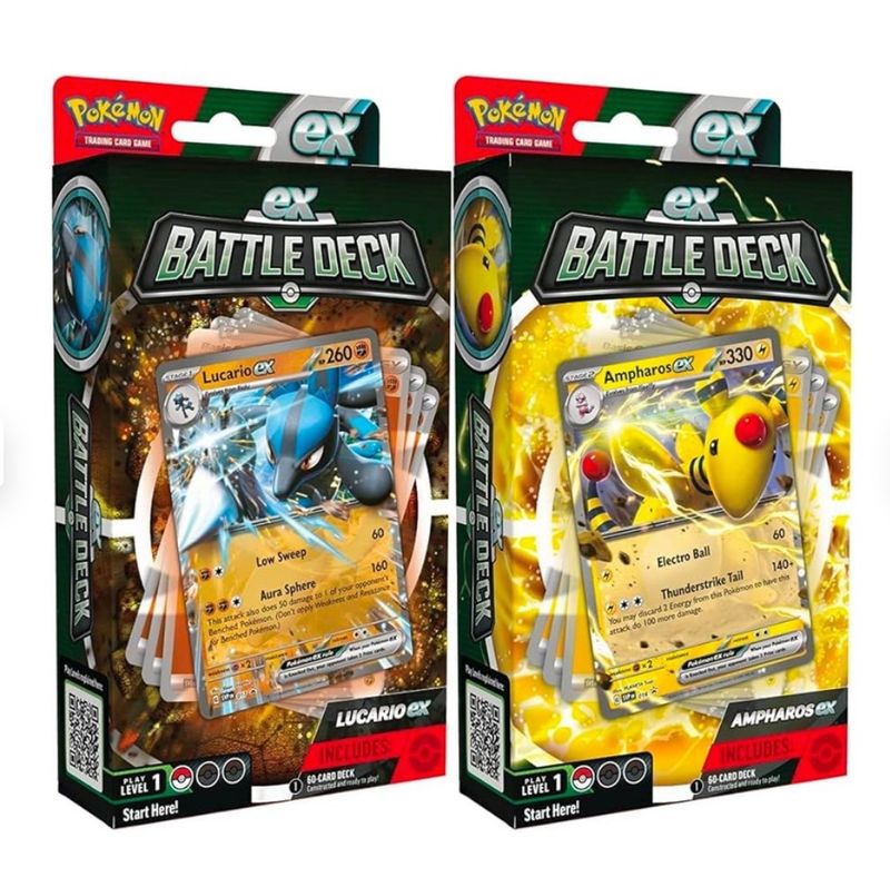 Pokémon TCG: Ampharos ex / Lucario ex Battle Deck