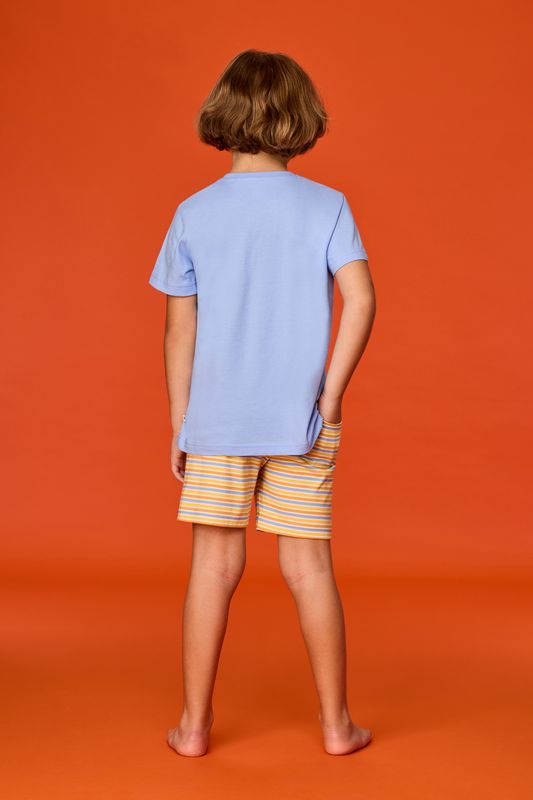Woody - Jongens-Heren pyjama - Blauw