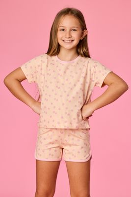 Woody - Meisjes-Dames pyjama - Vlinder print