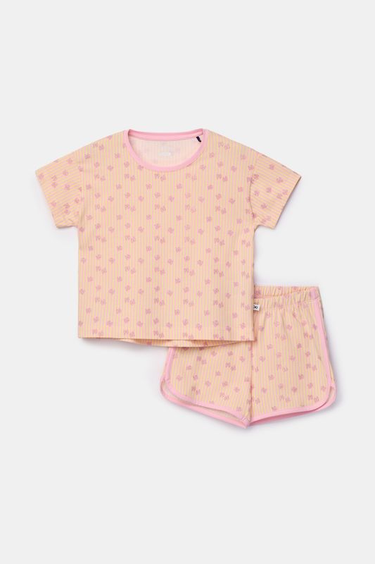 Woody - Meisjes-Dames pyjama - Vlinder print