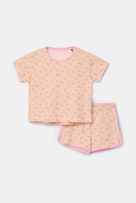 Woody - Meisjes-Dames pyjama - Vlinder print