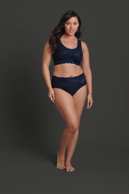 Anita - High Waist Slip - Essential Lace - Maritime Blue