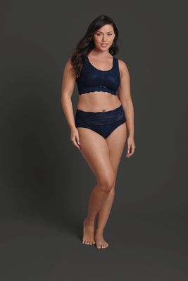 Anita - High Waist Slip - Essential Lace - Maritime Blue