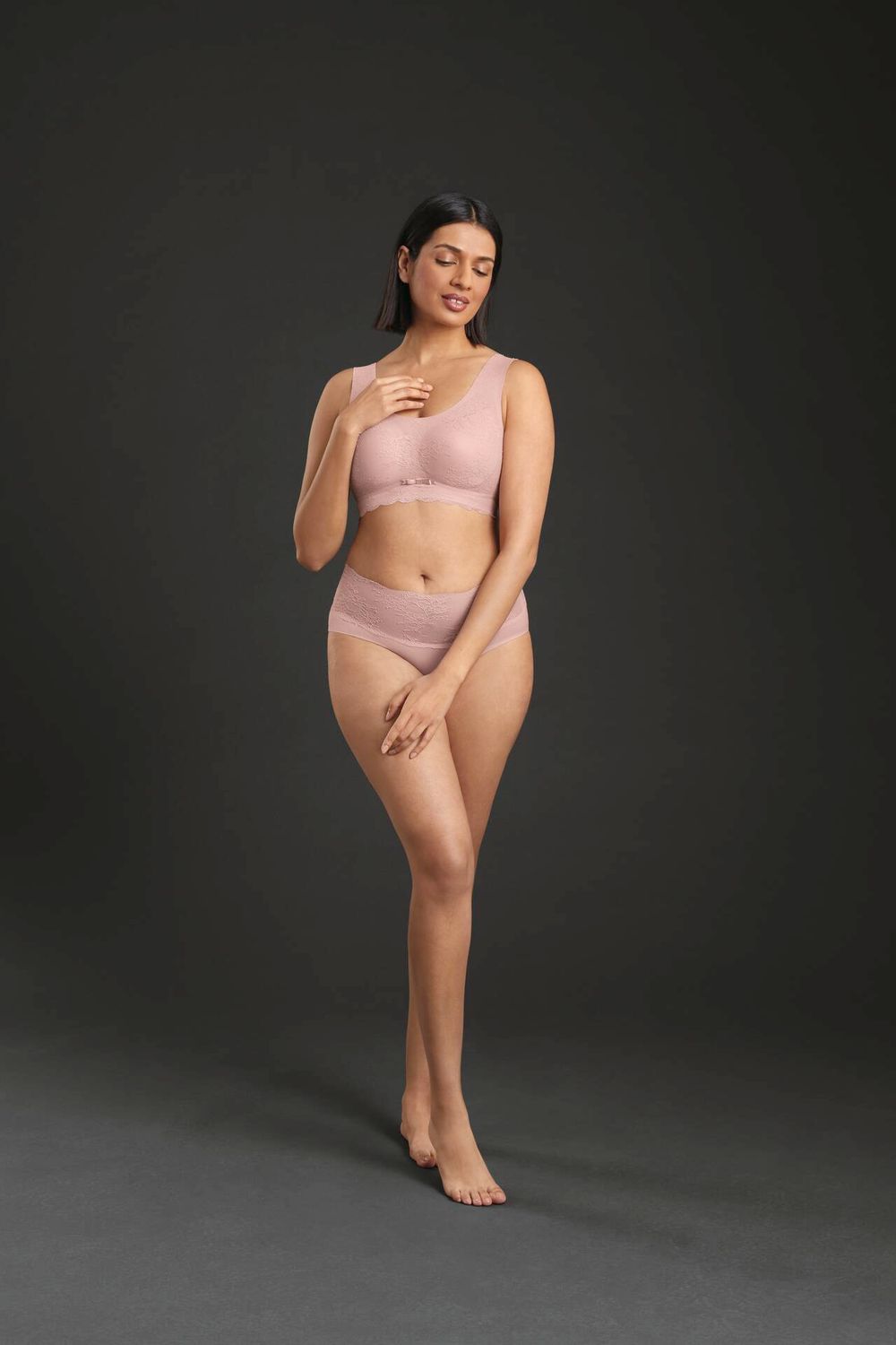 Anita - Essential Lace Bralette - Rosewood