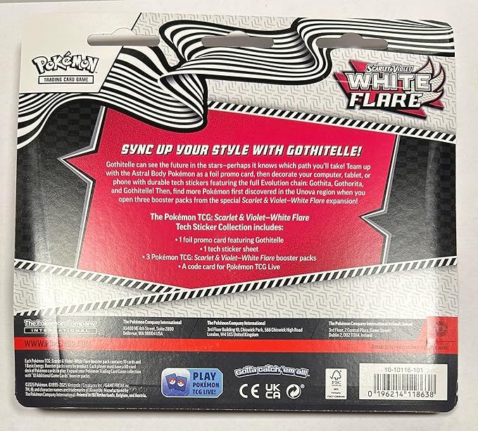 Pokemon TCG: Scarlet &amp; Violet SV10.5 - White Flare Tech Sticker Collection Blister - EN