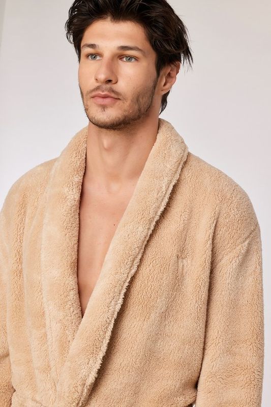 Woody - Heren kamerjas- Beige