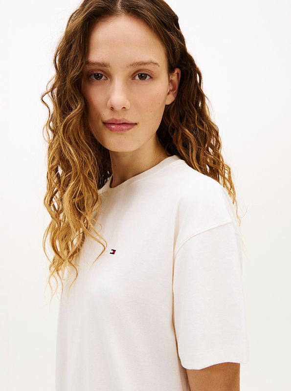 Tommy Hilfiger  - Dames Pyjama - Ivory Silk/Pop Poppy