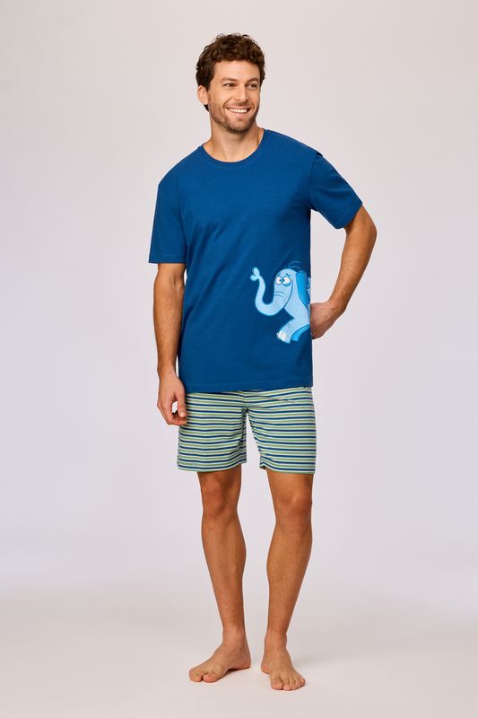 Woody  - Kleurrijke pyjama van soepel katoen