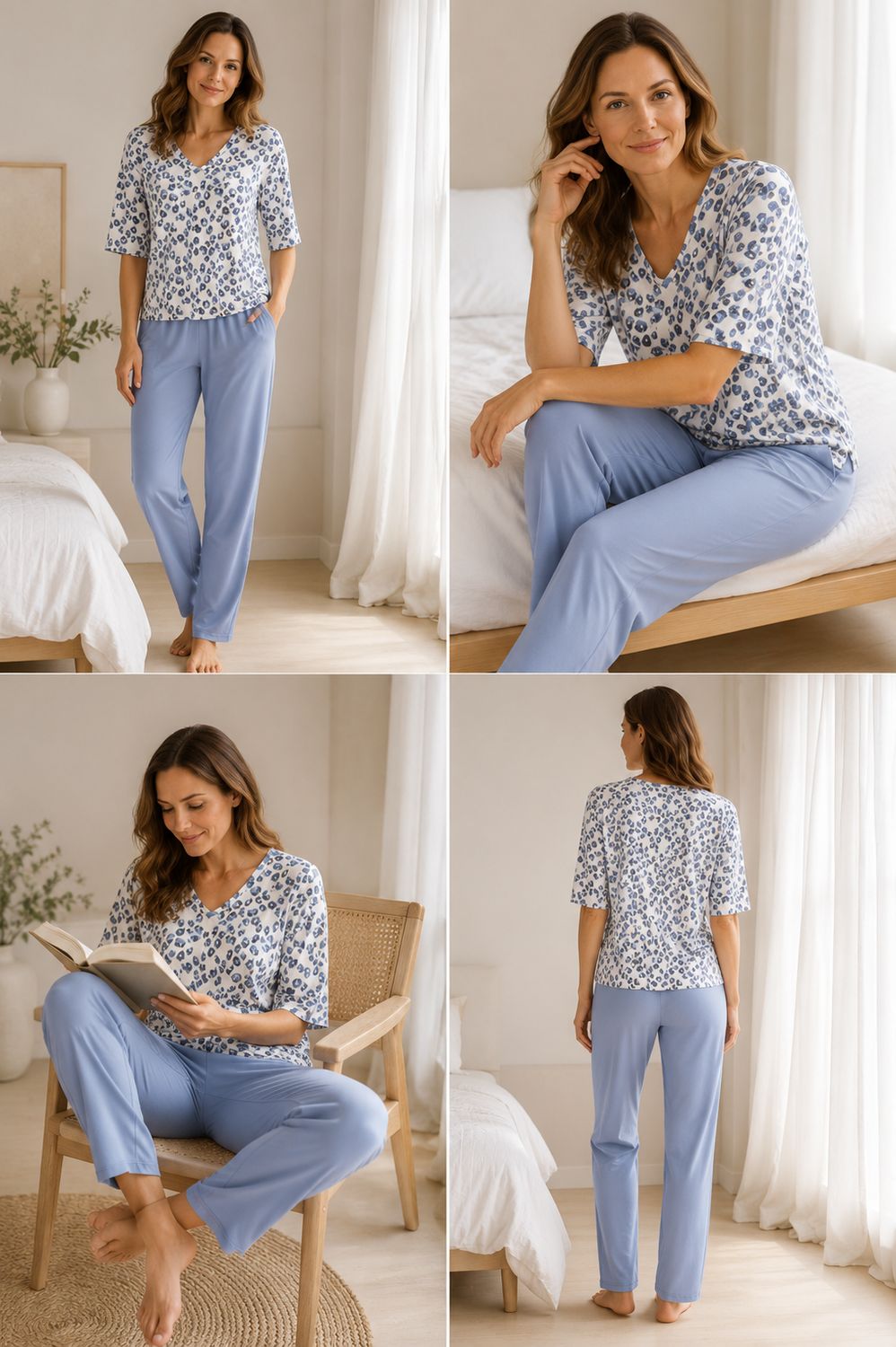 Mey - Dames Pyjama - Sleepy Blue